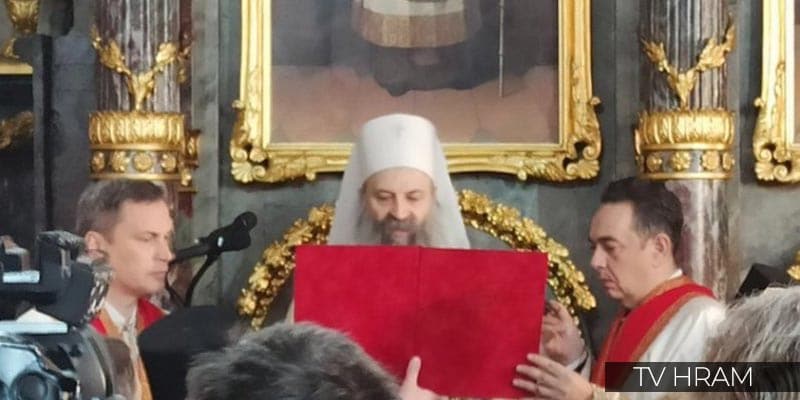 USTOLIČEN NOVI PATRIJARH SRPSKE PRAVOSLAVNE CRKVE