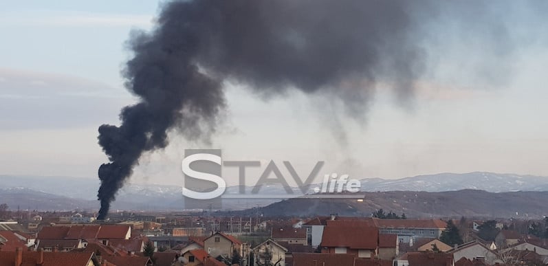 CRNI GUSTI DIM SA „BETONJERKE“ OPET NAD LESKOVCEM