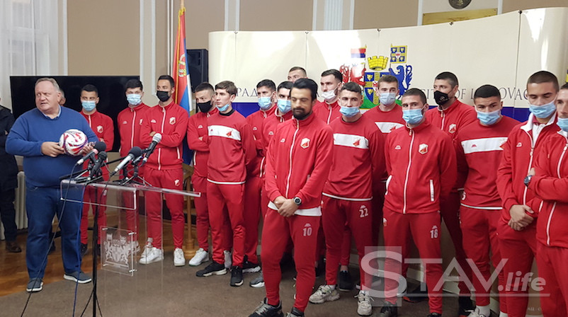 Podrška fudbalerima „Dubočice“ pred sutrašnju utakmicu sa „Partizanom“