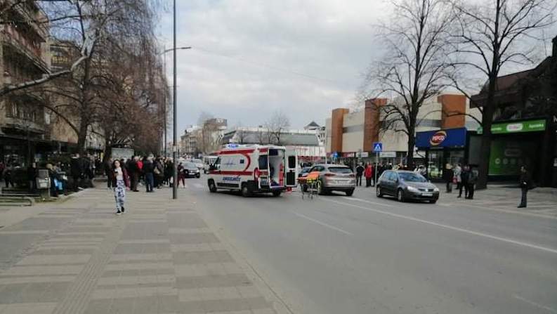 Povređena žena na pešačkom prelazu u centru Leskovca