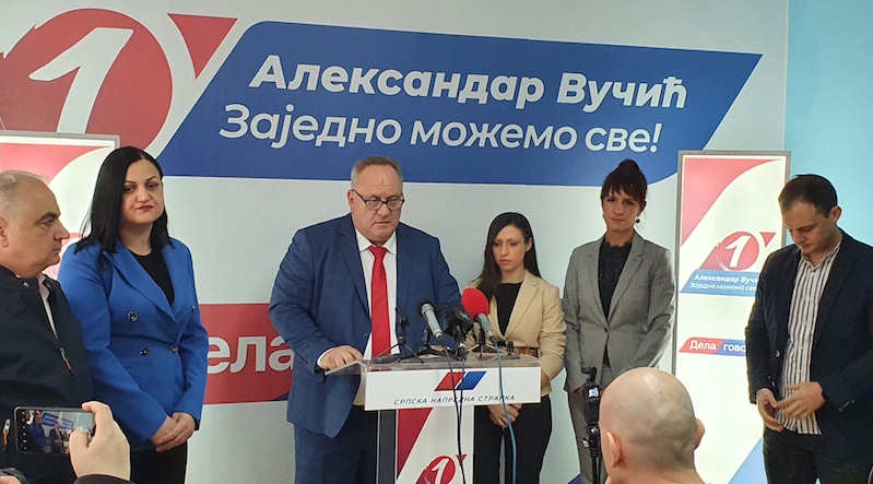 Cvetanović saopštio izborne razultate u Leskovcu i Jablaničkom okrugu, Vučić i SNS imaju najveći broj glasova