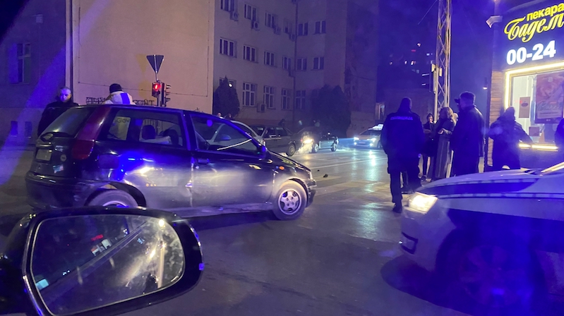 Sudar u centru Leskovca