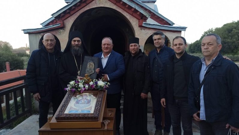 Delegacija grada Leskovca u poseti Jerisosu i manastiru Kakovo