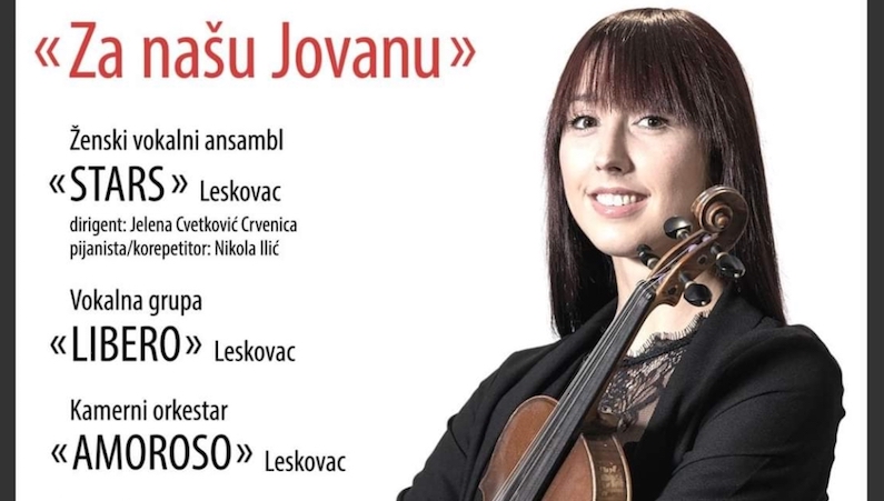 Humanitarni koncert „Za našu Jovanu“ u ponedeljak u Leskovcu