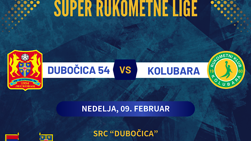 Dubočica 54 u nedelju dočekuje Kolubaru iz Lazarevca