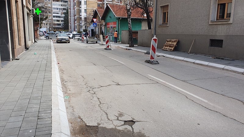 Počeli radovi na delu ulice „Učitelj Josifa“ u Leskovcu