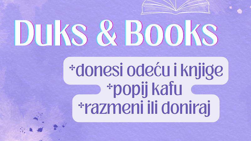 Humanitarna akcija Duks & Books – razmeni odeću i knige