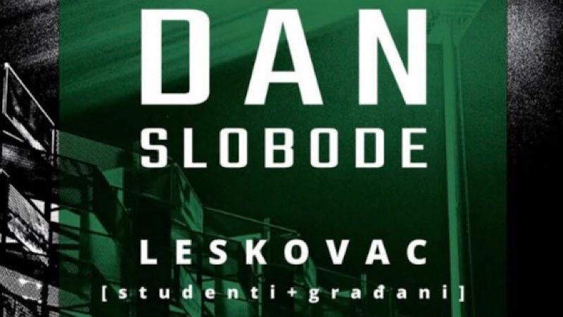 Protestni skup u petak u Leskovcu pod sloganom „Dan slobode“