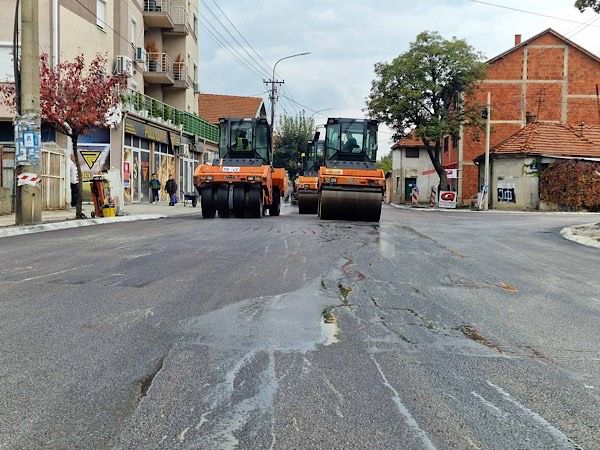Zavtšavaju se radovi u ulici Južnomoravskih brigada u Leskovcu