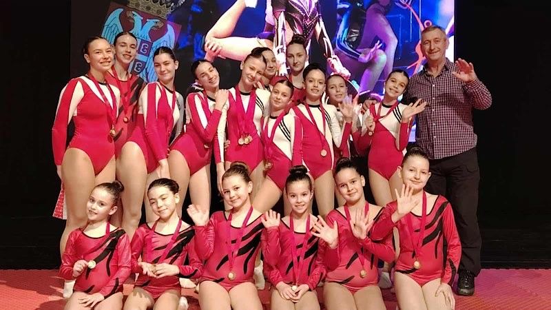 Leskovačke gimnastičarke kluba „Kolut“ donele 22 medalje sa prvenstva Srbije