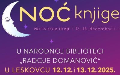 Noć knjige: Popust na godišnju članirinu u Narodnoj biblioteci Leskovac