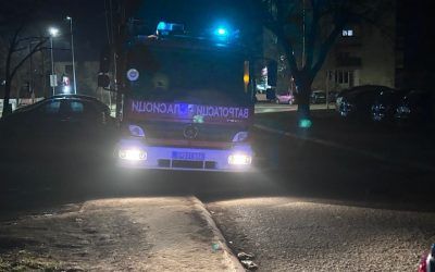 Zapalio se dimnjak u zgradi u Ulici Solunskih ratnika u Leskovcu