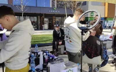 Za Ognjena – Humanitarno šišanje na trgu u Leskovcu