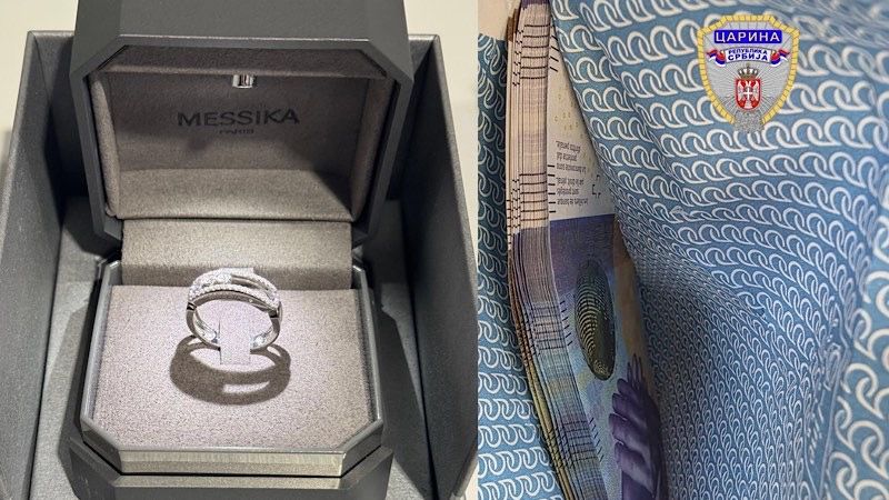 Pokušali da prokrijumčare novac, luksuzni nakit i firmirani garderobu