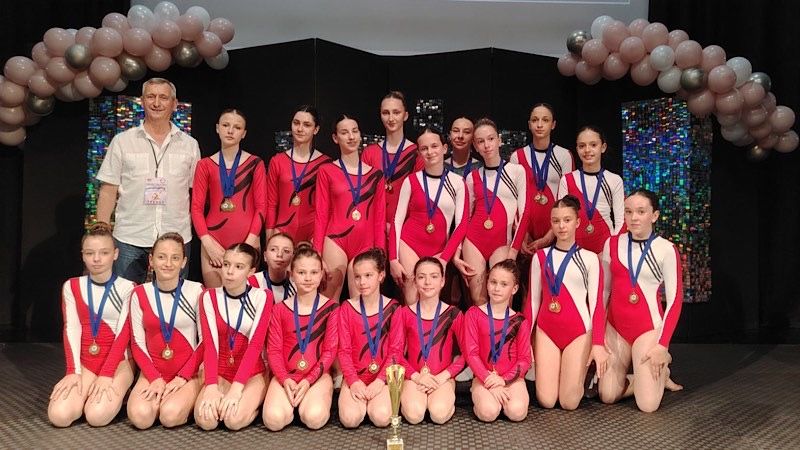 GK „Kolut“ iz Leskovca briljirao na takmičenju u aerobnoj gimnastici
