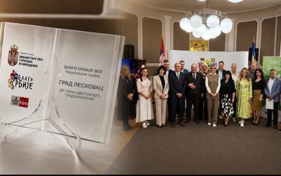 „Blago Srbije“ gradu Leskovacu dodelilo titulu najboljeg domaćina u 2025. godini