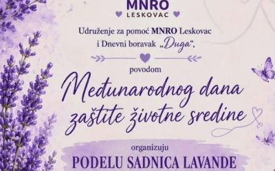 MNRO i Duga dele besplatne sadnice lavande na trgu u Leskovcu