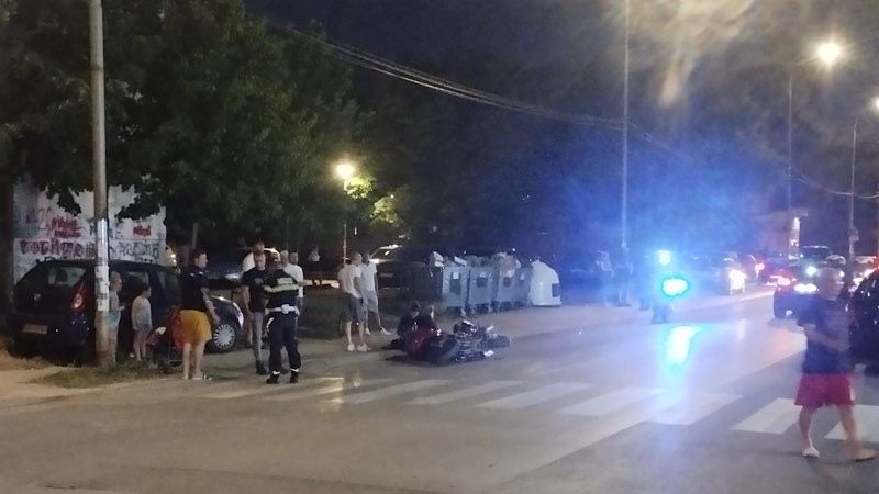 Saobraćajna nezgoda u ulici Radničkoj u Leskovcu