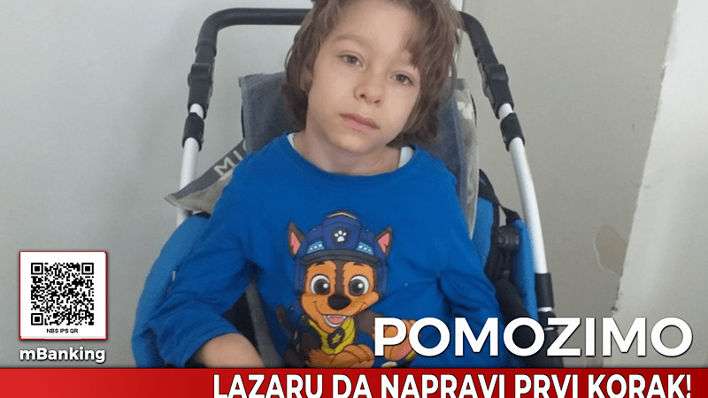 Pomozimo malom Lazaru iz Bojnika slanjem 137 na 2407