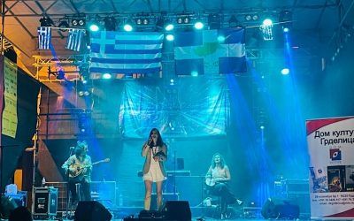 Grčko veče pretvorilo Grdelicu u malu Grčku: Muzika, giros i lomljenje tanjira