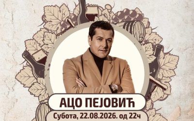 Aco Pejović na otvaranju Vinskog bala