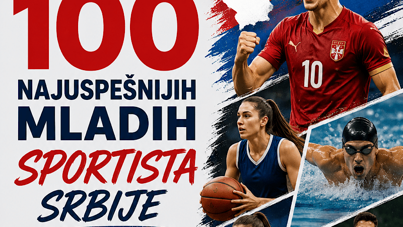 „100 najuspešnijih mladih sportista Srbije“ – Konkurs za talentovane sportiste do 19 godina